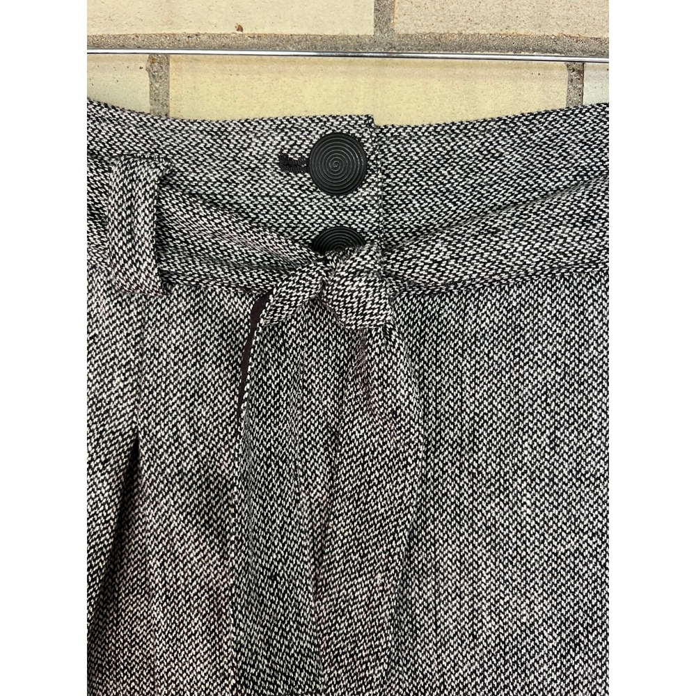 Vtg American Eagle Y2K Herringbone Pleated Micro Mini Skirt Wool Size 8 NWT - Picture 3 of 8